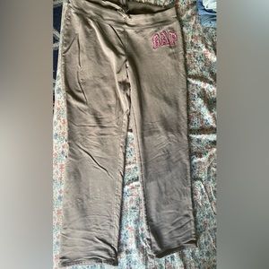 GAP stretch sweatpants (size M, light mocha color)